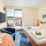 Hotel Strandburg: Doppelzimmer mit Balkon